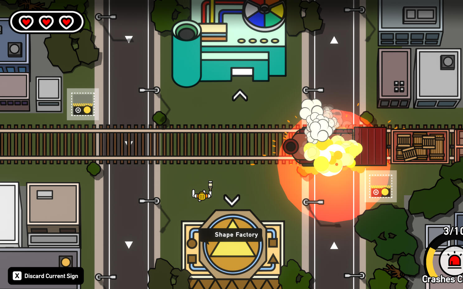 First Train Level - Introduction to Train Crossing Sign